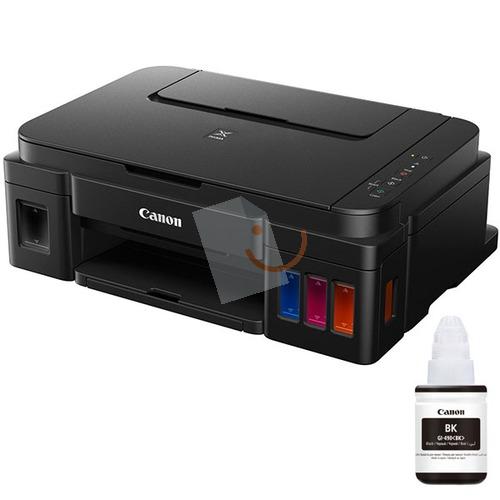 Canon PIXMA G3400 +1 BK INK Çok İşlevli Mürekkep Püskürtmeli Kablosuz Wi-Fi USB A4 Fotoğraf Yazıcı