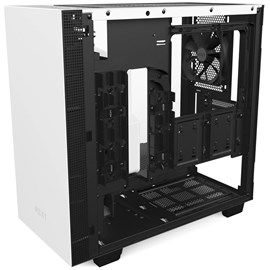 NZXT CA-H400B-W1 H400 Mat Beyaz Temperli Cam mATX PSUsuz Kasa