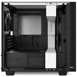 NZXT CA-H400B-W1 H400 Mat Beyaz Temperli Cam mATX PSUsuz Kasa