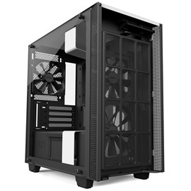 NZXT CA-H400B-W1 H400 Mat Beyaz Temperli Cam mATX PSUsuz Kasa