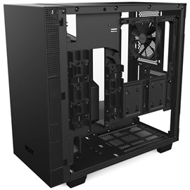 NZXT CA-H400B-B1 H400 Mat Siyah Temperli Cam mATX PSUsuz Kasa