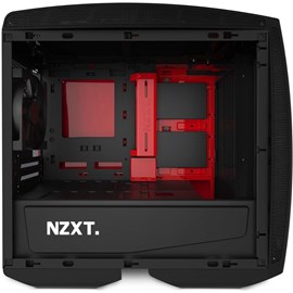 NZXT CA-MANTW-M2 Manta Siyah Kırmızı Pencereli Mini-ITX PSUsuz Kasa