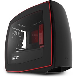 NZXT CA-MANTW-M2 Manta Siyah Kırmızı Pencereli Mini-ITX PSUsuz Kasa