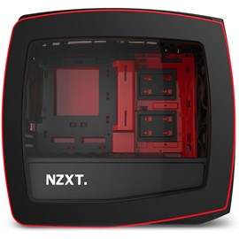 NZXT CA-MANTW-M2 Manta Siyah Kırmızı Pencereli Mini-ITX PSUsuz Kasa