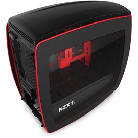 NZXT CA-MANTW-M2 Manta Siyah Kırmızı Pencereli Mini-ITX PSUsuz Kasa