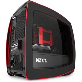 NZXT CA-MANTW-M2 Manta Siyah Kırmızı Pencereli Mini-ITX PSUsuz Kasa