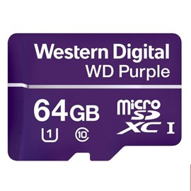 Western Digital WDD064G1P0A Purple microSDXC 64GB C10 U1 100MB Surveillance