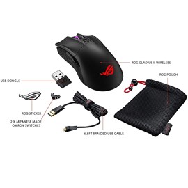 Asus P702 Rog Gladius II Kablosuz Oyuncu Mouse