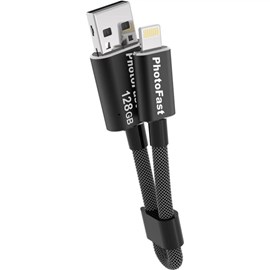 PhotoFast MCG3U3BK128GB MemoriesCable GEN3 128GB Şarj Kablolu i-FlashDrive Siyah