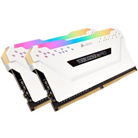 Corsair CMW16GX4M2C3200C16W VENGEANCE RGB PRO Beyaz 16GB (2x8GB) DDR4 3200MHz CL16 XMP Dual Kit