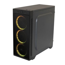 GameBooster VK-C12B USB 3.0 ATX,  RGB fan, siyah Kasa