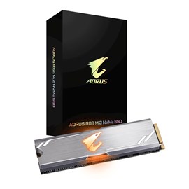Gigabyte GP-ASM2NE2256GTTDR 256GB AORUS RGB M.2 NVMe SSD PCIe x4 3100MB/1050MB
