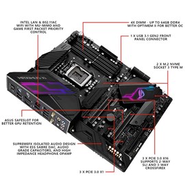 Asus ROG MAXIMUS XI HERO (WI-FI) Z390 DDR4 Dual M.2 HDMI DP Lga1151 ATX