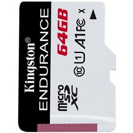 Kingston SDCE/64GB High Endurance microSDXC 64GB C10 A1 UHS-I U1 Bellek Kartı 95/30MB