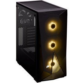 Corsair CC-9011166-WW Carbide SPEC DELTA RGB Temperli Cam Gaming Siyah Kasa ATX PSUsuz