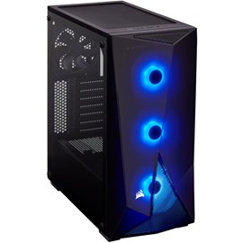 Corsair CC-9011166-WW Carbide SPEC DELTA RGB Temperli Cam Gaming Siyah Kasa ATX PSUsuz