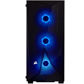 Corsair CC-9011166-WW Carbide SPEC DELTA RGB Temperli Cam Gaming Siyah Kasa ATX PSUsuz