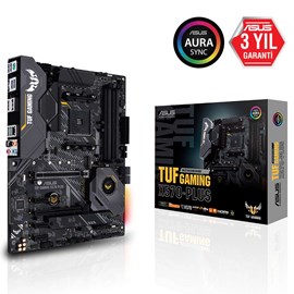 Asus TUF GAMING X570-PLUS DDR4 Çift M.2 DP HDMI AURA RGB AM4 ATX