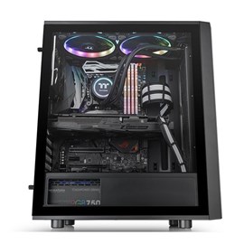 Thermaltake Versa J25 Tempered Glass RGB 120mm*3 Fanlı Siyah MidTower Oyuncu Kasası (PSU yok)