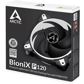 Arctic BioniX P120 Beyaz 120mm PWM PST Oyuncu Kasa Fanı