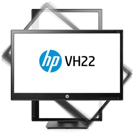 HP X0N05AA VH22 21.5" 5ms HDMI DVI DP Pivot Siyah Led Monitör