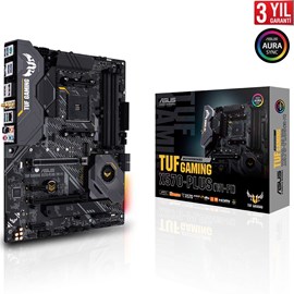 Asus TUF GAMING X570-PLUS (WI-FI) DDR4 Çift M.2 DP HDMI Wi-Fi ac Aura RGB AM4 ATX