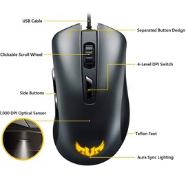 Asus TUF GAMING M3 Aura Sync RGB USB Oyuncu Mouse