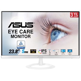 Asus VZ249HE-W 23.8 5ms Full HD HDMI D-Sub Beyaz Ultra İnce IPS Monitör