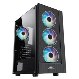 PowerBoost VK-P3301B 500w USB 3.0 ATX, Mesh, Fixed Led fan siyah Kasa