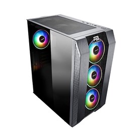 PowerBoost VK-P3305B 500w USB 3.0 ATX, Mesh, Fixed Led fan siyah Kasa