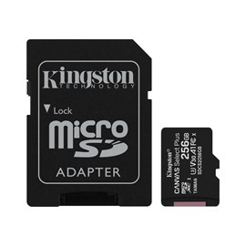 Kingston Canvas Plus 256GB SDCS2/256GB Class 10 100MB/s Okuma Hızlı MicroSD Hafıza Kartı
