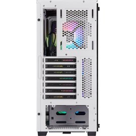 Corsair iCUE 220T RGB CC-9011191-WW USB 3.0 Temperli Cam Beyaz ATX Mid-Tower Kasa 