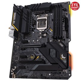 ASUS TUF GAMING Z490-PLUS WI-FI 4600MHz(OC) DDR4 Soket 1200 M.2 HDMI DP ATX Anakart