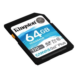 Kingston Canvas Go Plus SDG3/64GB SDXC UHS-I Class 10 Hafıza Kartı