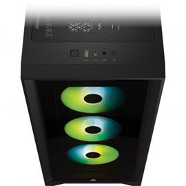 Corsair iCUE 4000X RGB CC-9011204-WW USB 3.1 Temperli Cam Siyah E-ATX Mid-Tower Gaming Kasa