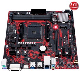 ASUS B450M DRAGON 4400MHz(OC) DDR4 Soket AM4 M.2 HDMI DVI mATX Anakart