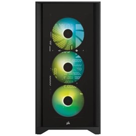 Corsair iCUE 4000X RGB CC-9020133-EU CX750F RGB 750W 80 Plus Bronze USB 3.1 Temperli Cam Siyah E-ATX Mid-Tower Kasa