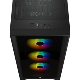 Corsair iCUE 4000X RGB CC-9020133-EU CX750F RGB 750W 80 Plus Bronze USB 3.1 Temperli Cam Siyah E-ATX Mid-Tower Kasa