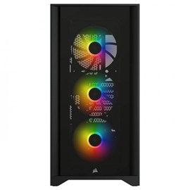 Corsair iCUE 4000X RGB CC-9020133-EU CX750F RGB 750W 80 Plus Bronze USB 3.1 Temperli Cam Siyah E-ATX Mid-Tower Kasa