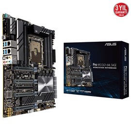 Asus Pro WS C621-64L SAGE Intel C621 2933 MHz DDR4 Soket 3647 CEB Sunucu Anakart