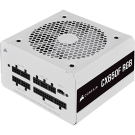 Corsair CP-9020226-EU CX650F RGB 650 Watt Tam Modüler 80+ Bronz Güç Kaynağı Beyaz