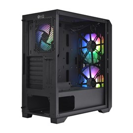 THERMALTAKE Commander G33 ARGB Tempered Glass 750W 80+ USB 3.0 Mid Tower Kasa CA-3P3-75M1WE-00