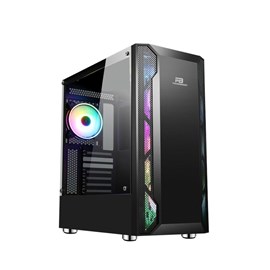 PowerBoost VK-G3701B 550w 80+ USB 3.0 ATX, ARGB Fan, Mesh+Stirp Siyah Kasa