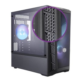 CM MasterBox MB311L 600W RGB 3x120mm Fanlı Tempered Glass pencereli Mesh ön Panel MicroATX Kasa