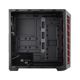 CM MasterBox MB501L V4 600W 80+ Carbon Dizayn Ön Panel, 1x120mm Fanlı Pencereli MidTower Kasa