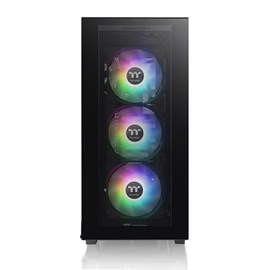 Thermaltake Divider 300 TG Siyah 3x120mm ARGB Fanlı 2xTempered Glass ATX Mid Tower Kasa