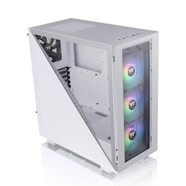 Thermaltake Divider 300 TG Beyaz 3x120mm ARGB Fanlı 2xTempered Glass ATX Mid Tower Kasa CA-1S2-00M6WN-01