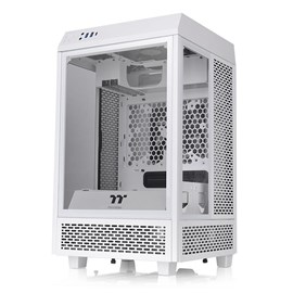 Thermaltake The Tower 100 Beyaz 3 x Tempered Glass Pencereli, Mini ITX Oyuncu Kasası CA-1R3-00S6WN-00