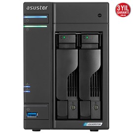 Asustor Lockerstor 2 AS6602T Intel Atom J4125 2 Bay NAS Depolama Birimi