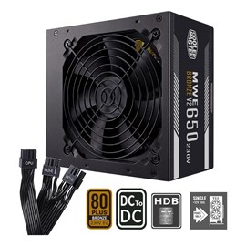 Cooler Master MasterBox TD500 TG Siyah 650W 80+ Bronze PSU'lu Mid Tower KASA